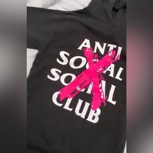 Mens small anti social hoodie